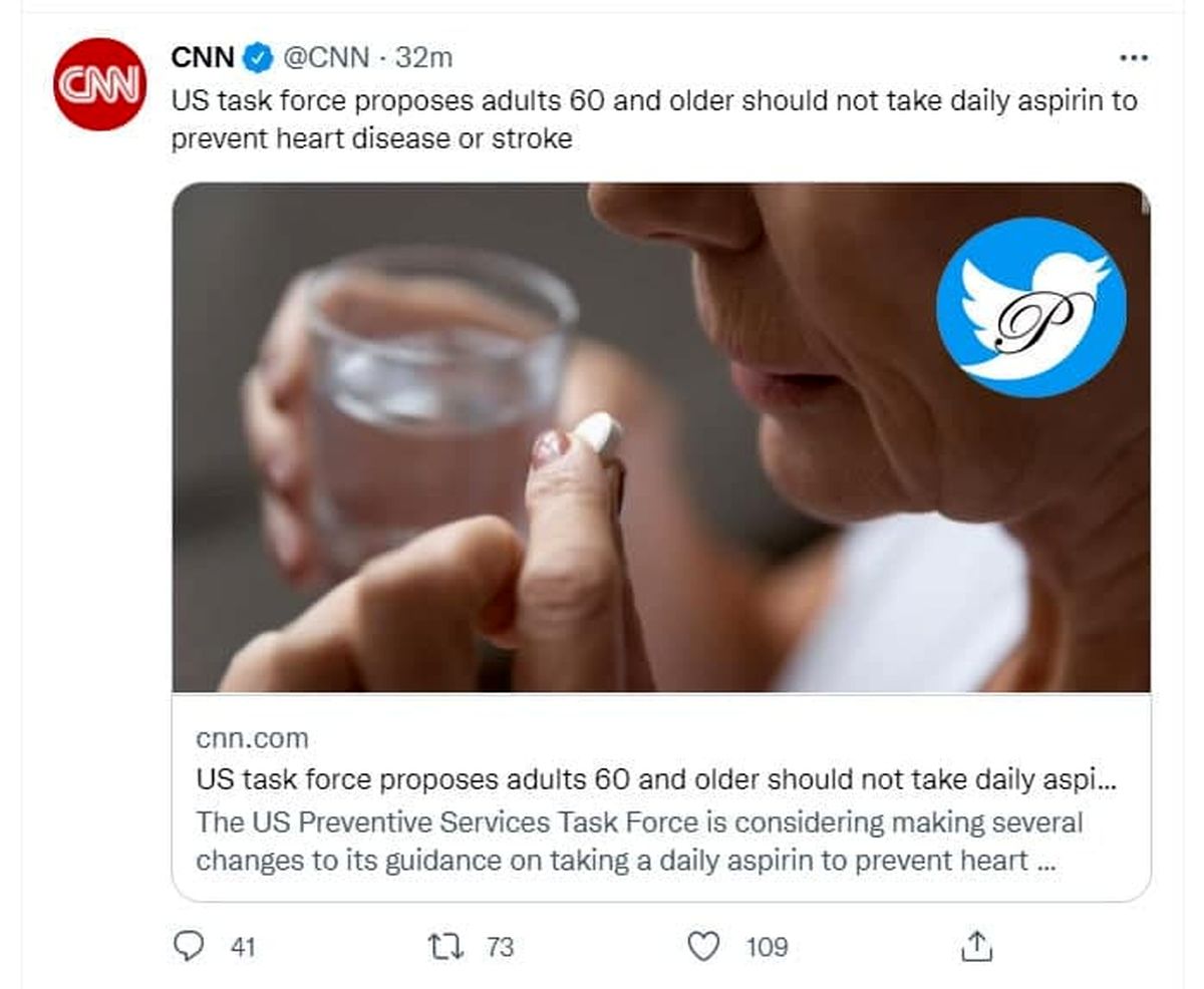 خبر مهم درباره مصرف روزانه آسپرین