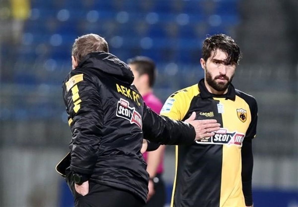 درگیری لفظی انصاری‌فرد با سرمربی‌ +عکس