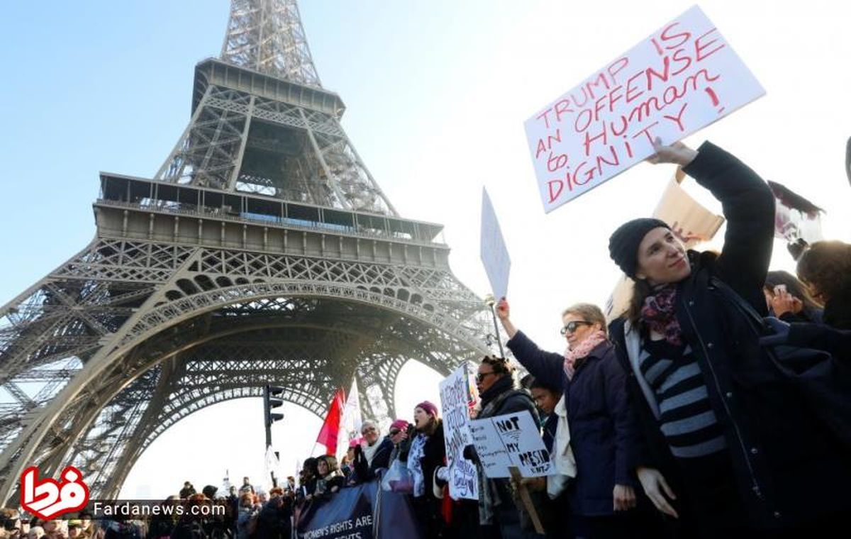 تصاویر: تظاهرات زنان جهان علیه ترامپ‎