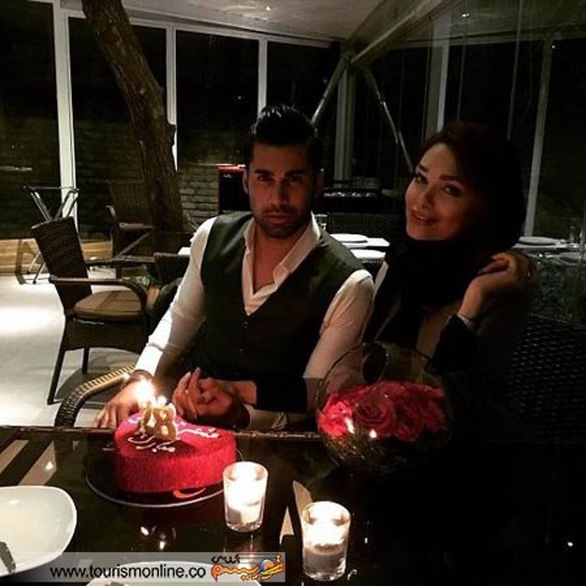 وقتی همسر دروازه‌بان استقلال او را سورپرایز می‌کند! +عکس