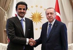 اردوغان از امیر قطر تشکر کرد