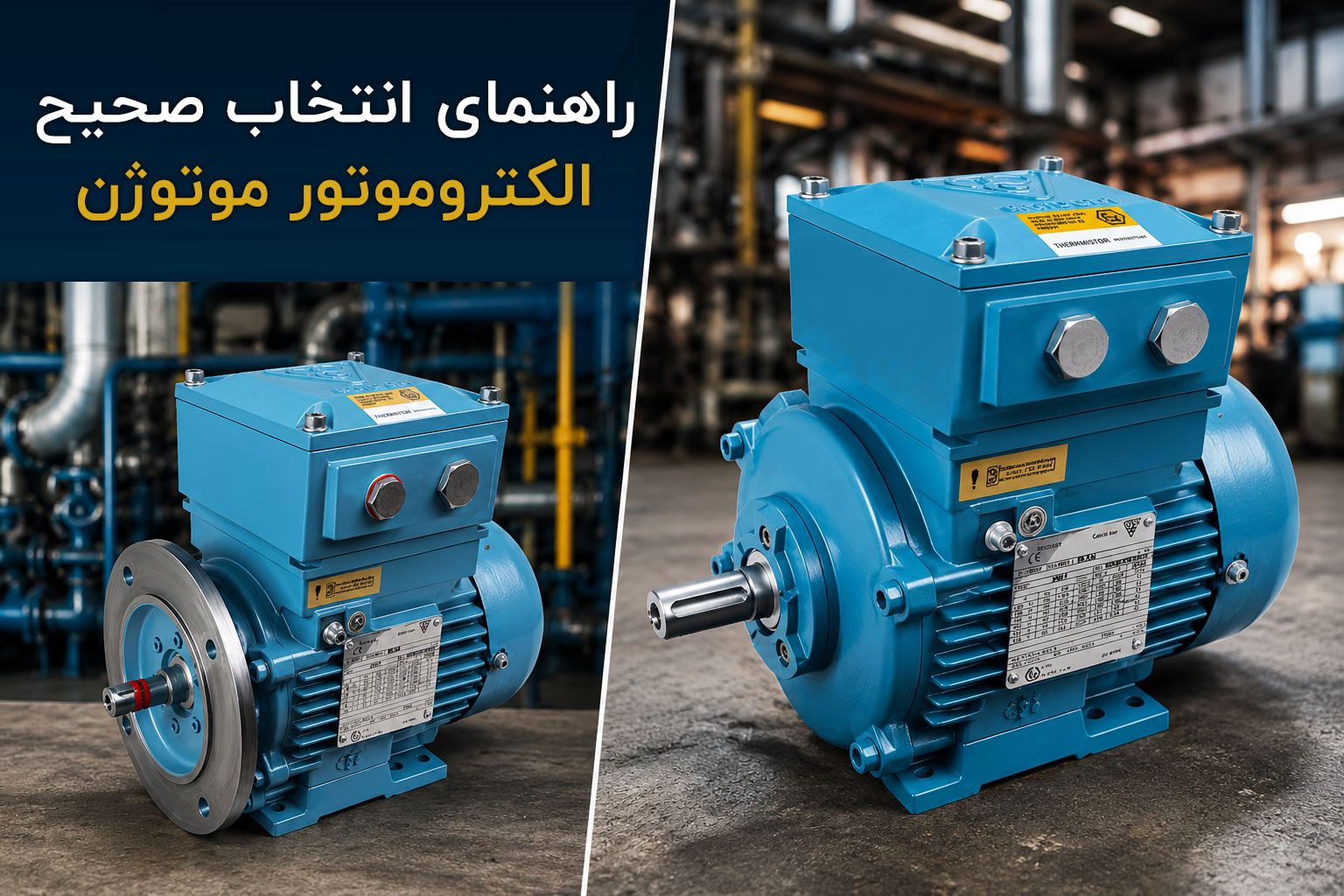 راهنمای انتخاب صحیح الکتروموتور موتوژن