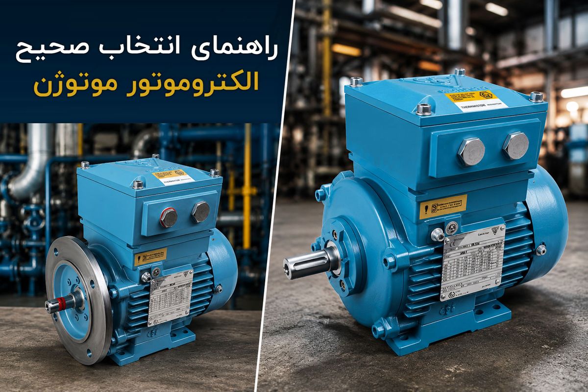 راهنمای انتخاب صحیح الکتروموتور موتوژن