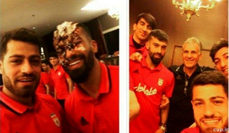 جشن تولد ملی‌پوش پرسپولیس در اردوی تیم ملی +عکس