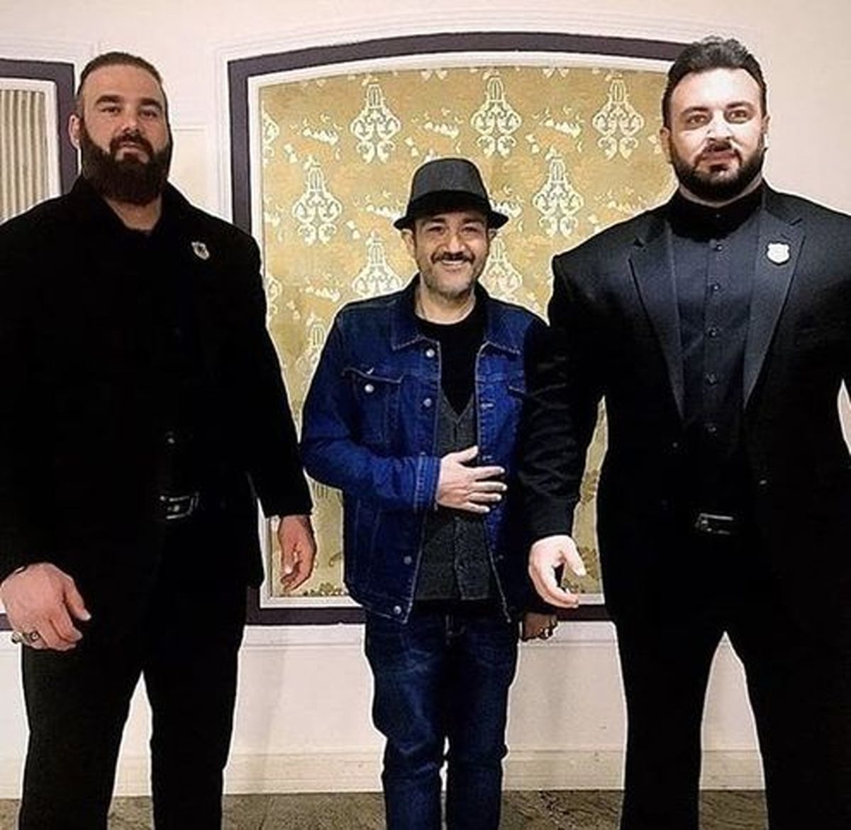 تصویر باورنکردنی از مهران غفوریان درکنار بادیگاردهایش