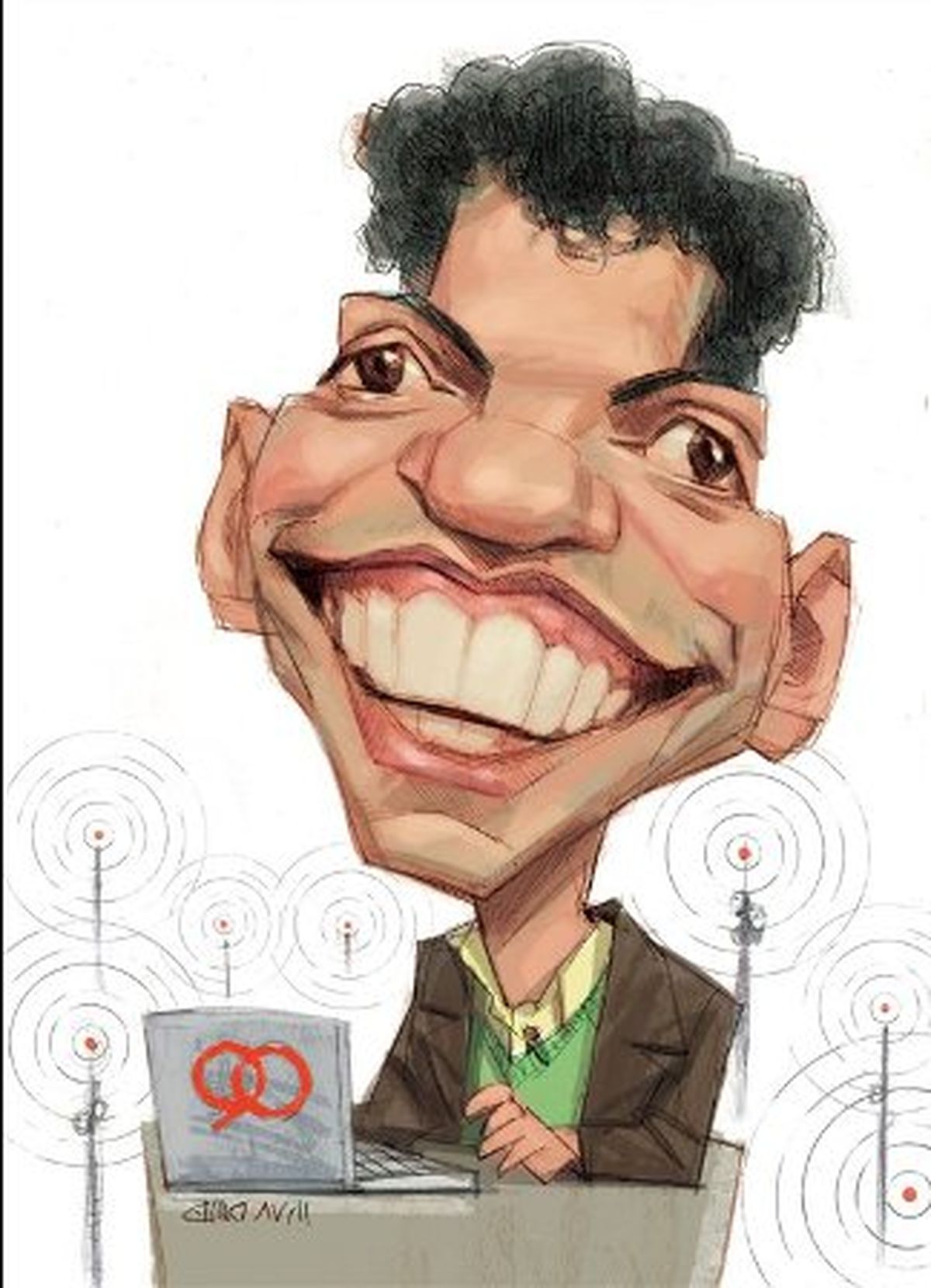 کاریکاتور/ سوتی فردوسی پور در برنامه نود!