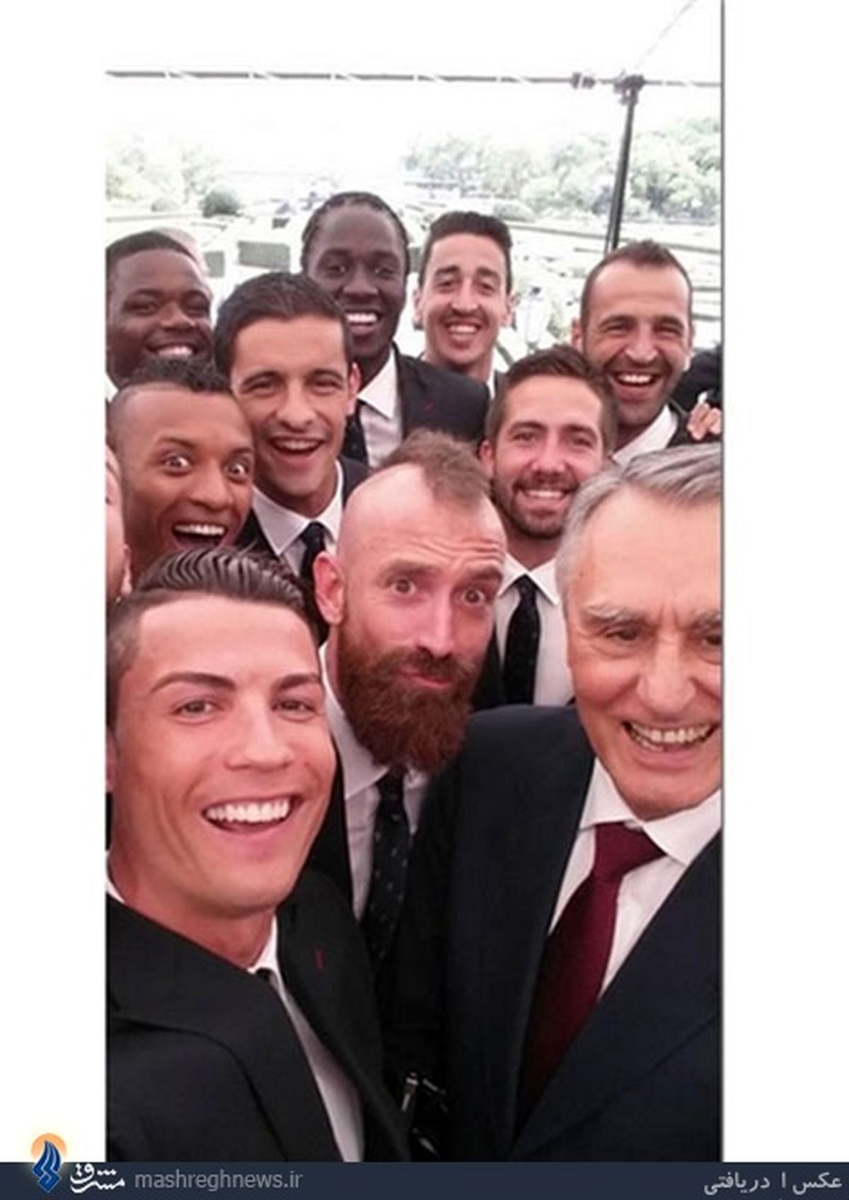 عکس سلفی رونالدو با رئیس‌جمهور