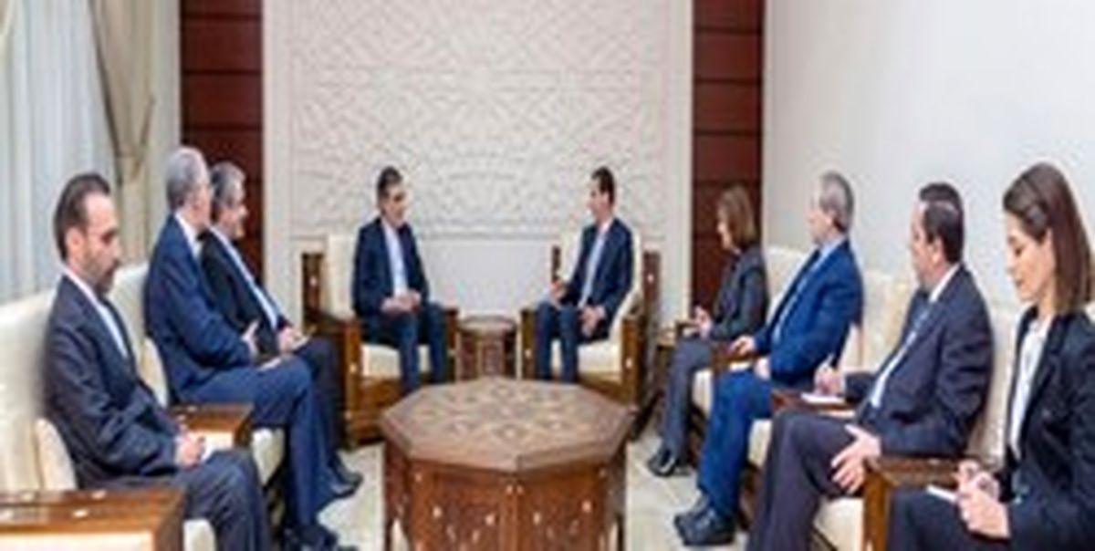 دیدار جابری انصاری با بشار اسد