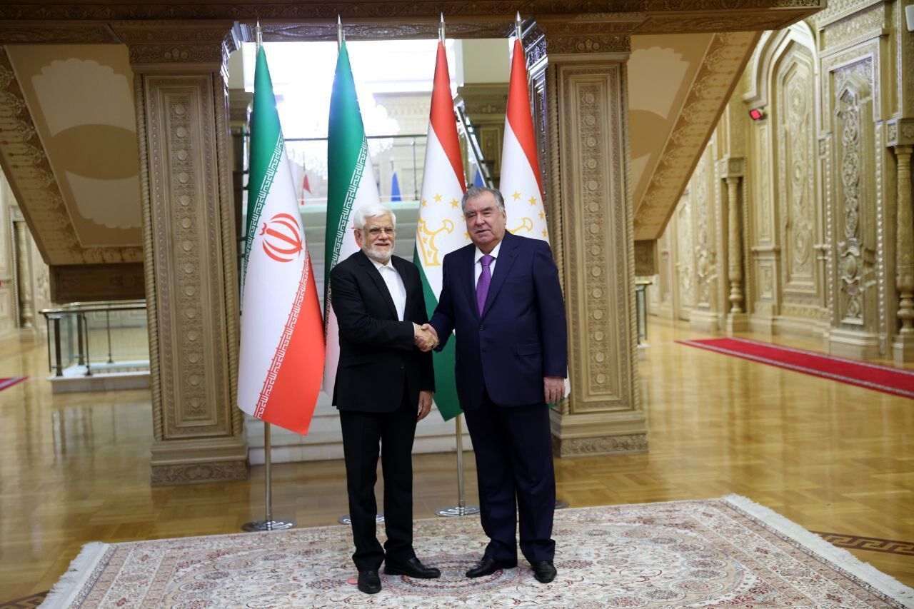 عارف با رئیسجمهور تاجیکستان دیدار کرد