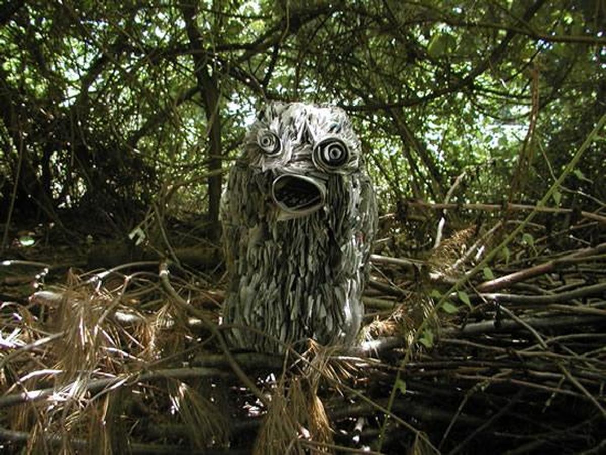 مجسمه هایی از جنس روزنامه/تصاویر