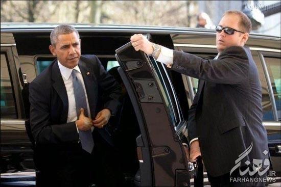 باراک اوباما در گاو صندوق!/تصاویر