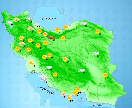 موج جدید باران و برف در راه است +نقشه