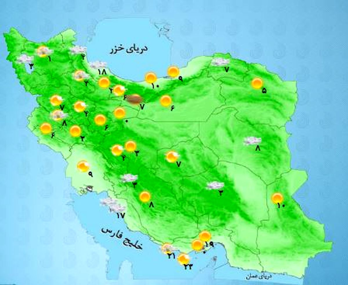موج جدید باران و برف در راه است +نقشه