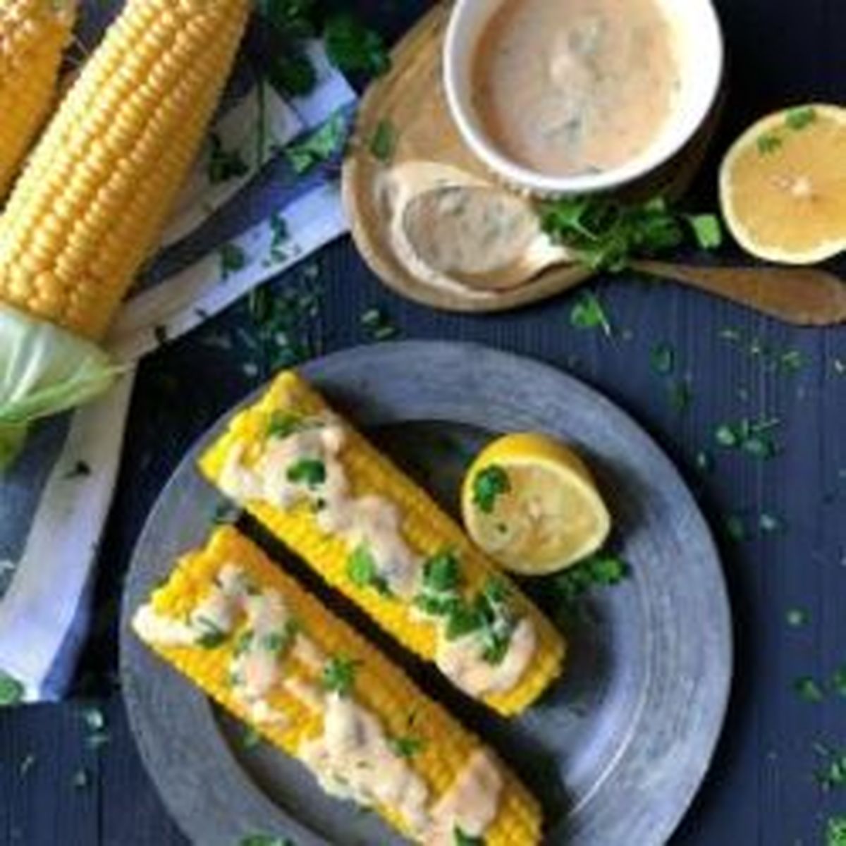 دستور پخت ذرت آب پز با سس کره‌ای