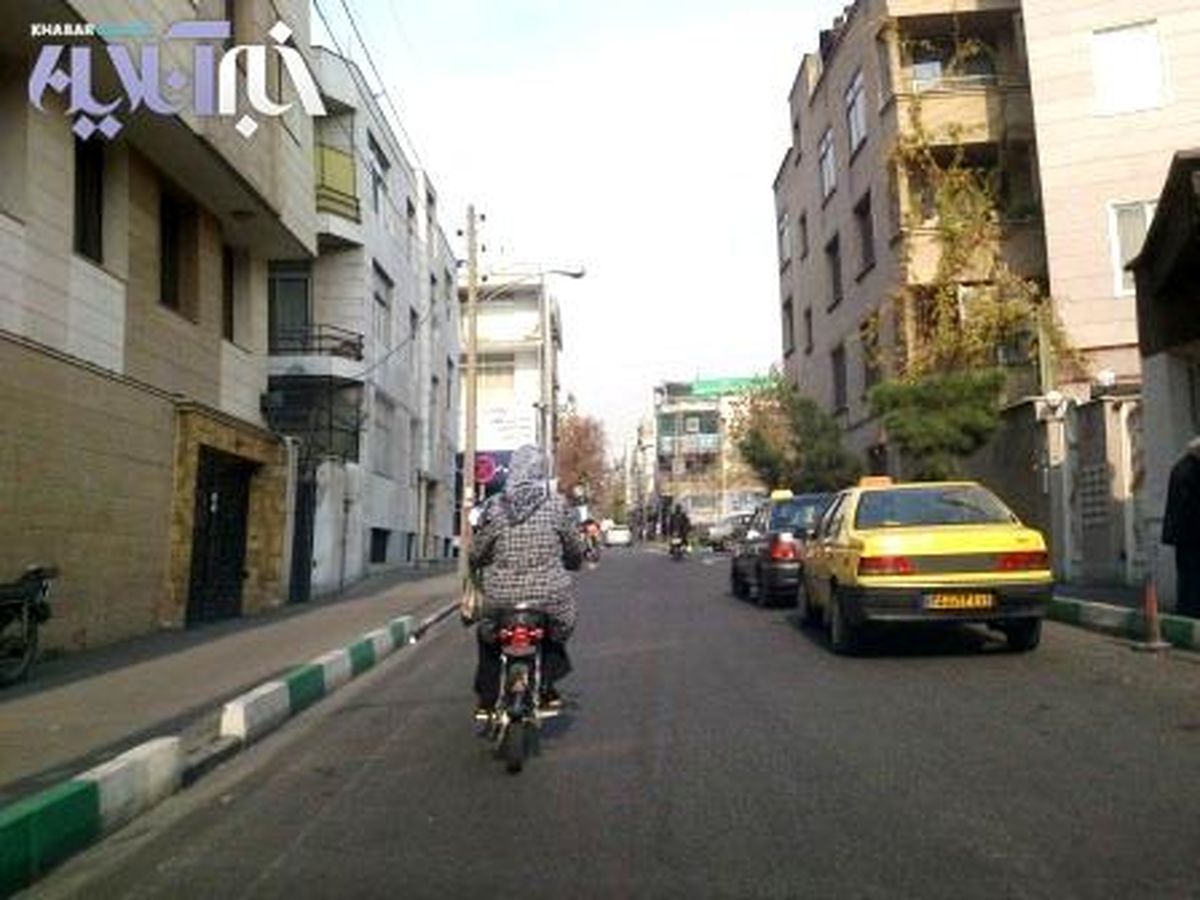 عکس/ زن موتورسوار در تهران