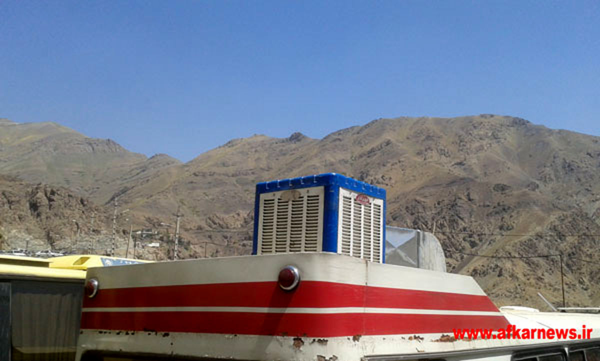 این اتوبوس با کولرآبی خنک می شود!/عکس