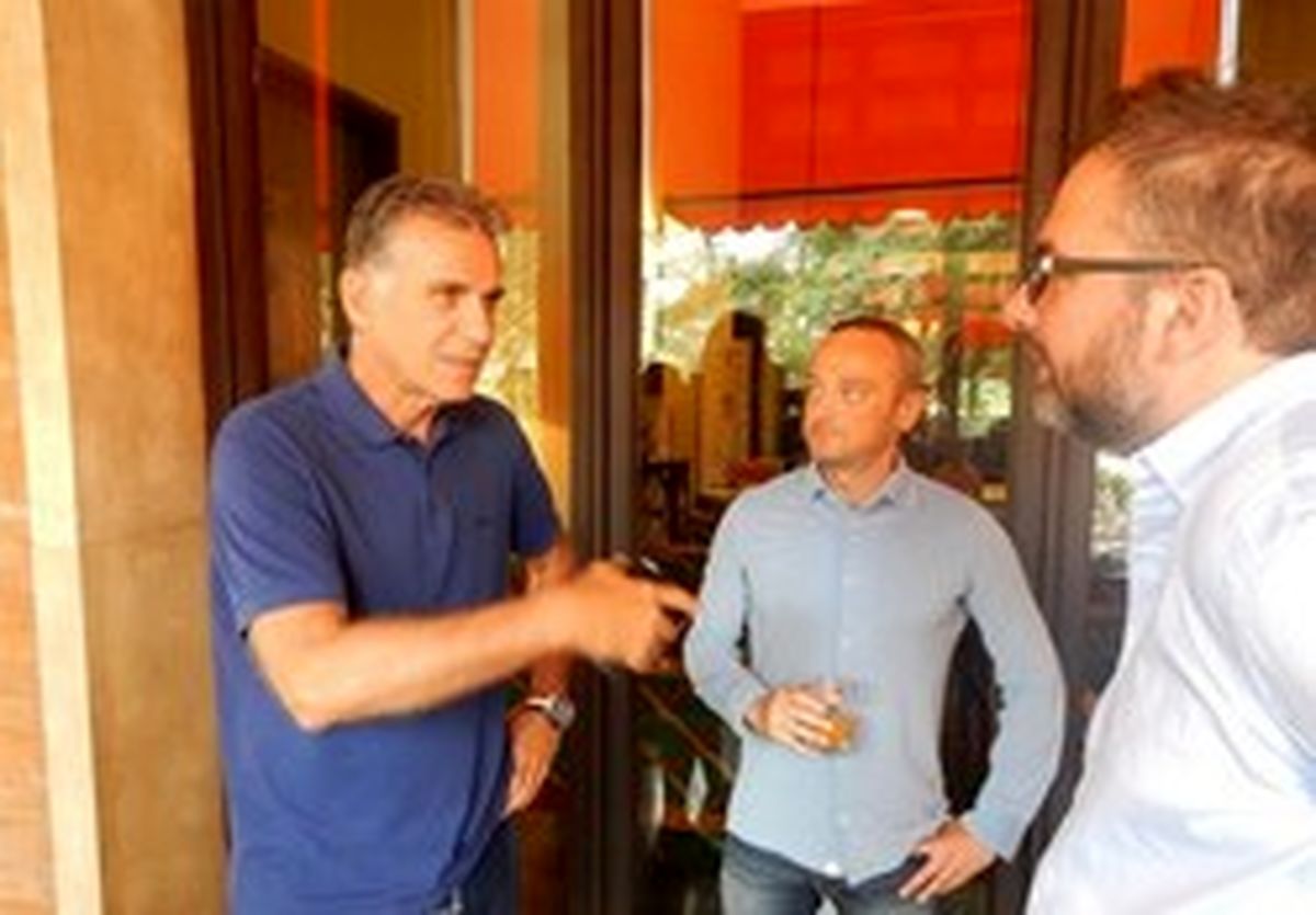 دیدار کی‌روش و اوکتاویو در مرکز ملی فوتبال +عکس