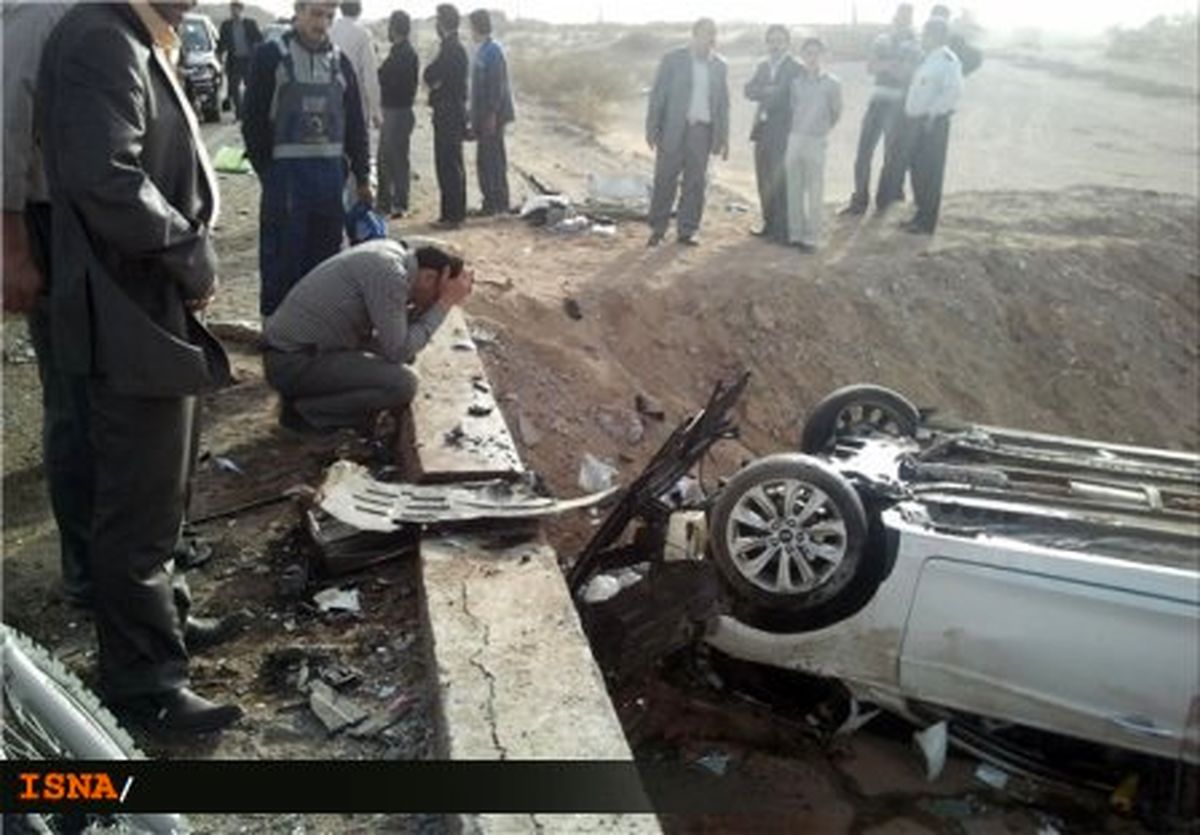 مرگ دلخراش چهارمعلم براثر تصادف/عکس