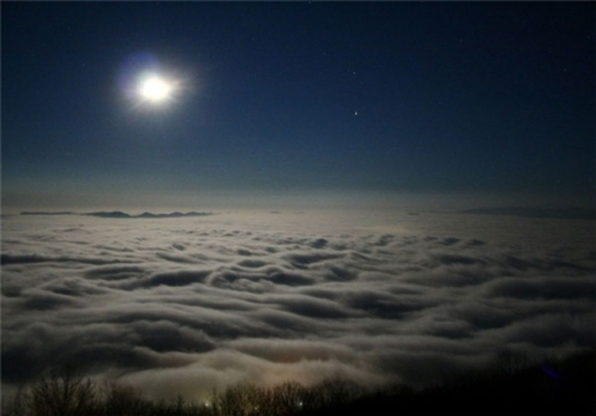 تصویری از دریای زیبای ابر