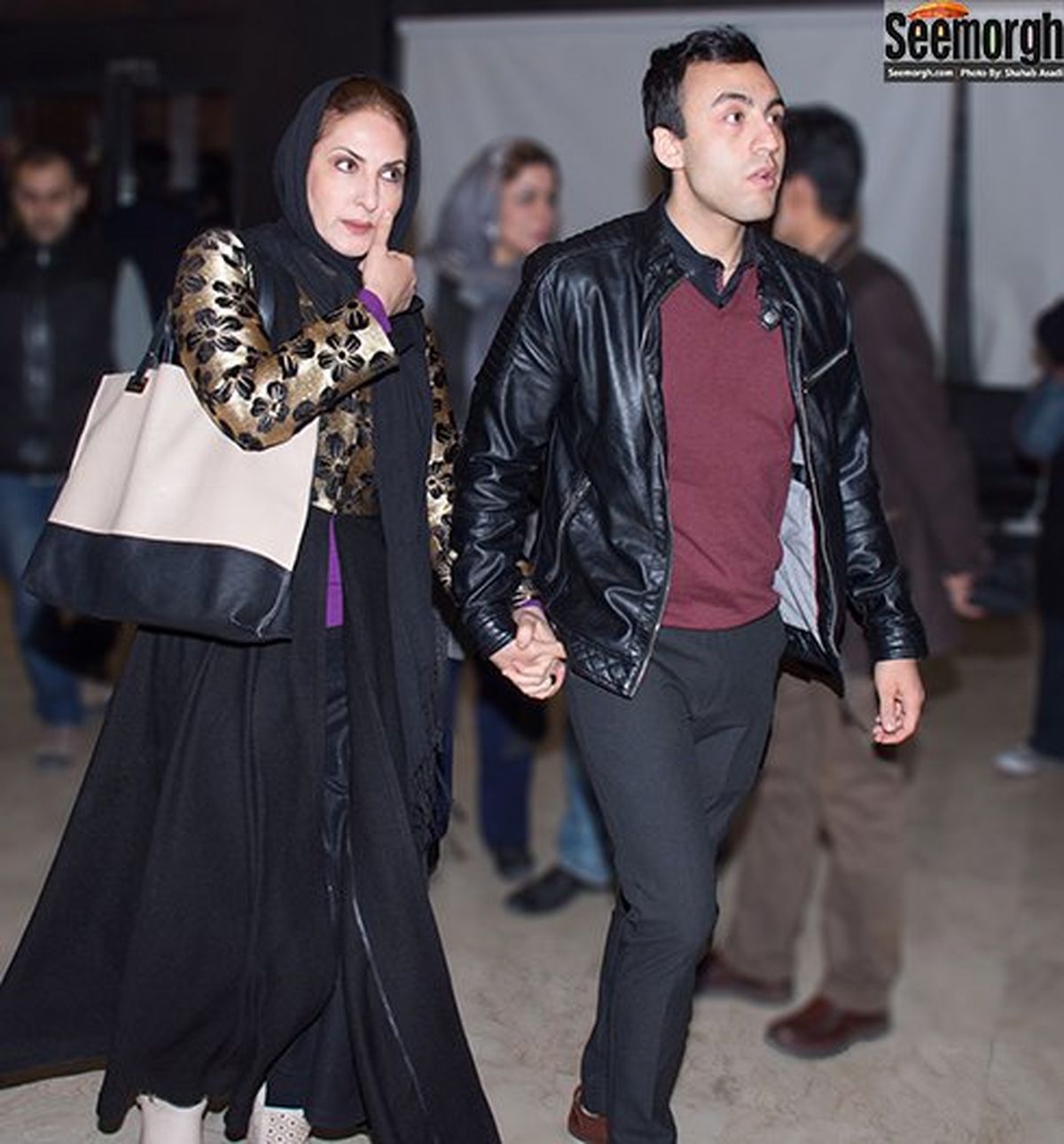 فاطمه گودرزی و پسرش +عکس