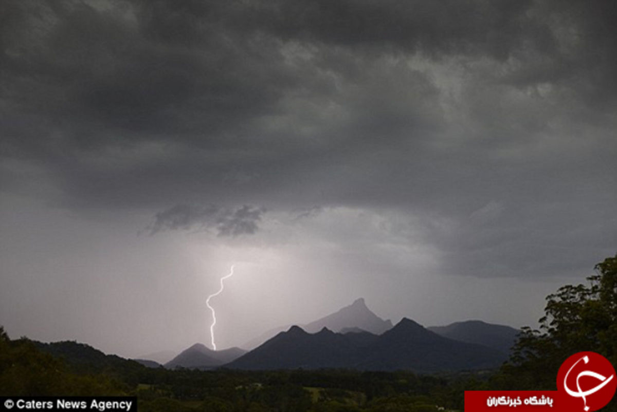 صاعقه جان یک توریست را گرفت +تصاویر