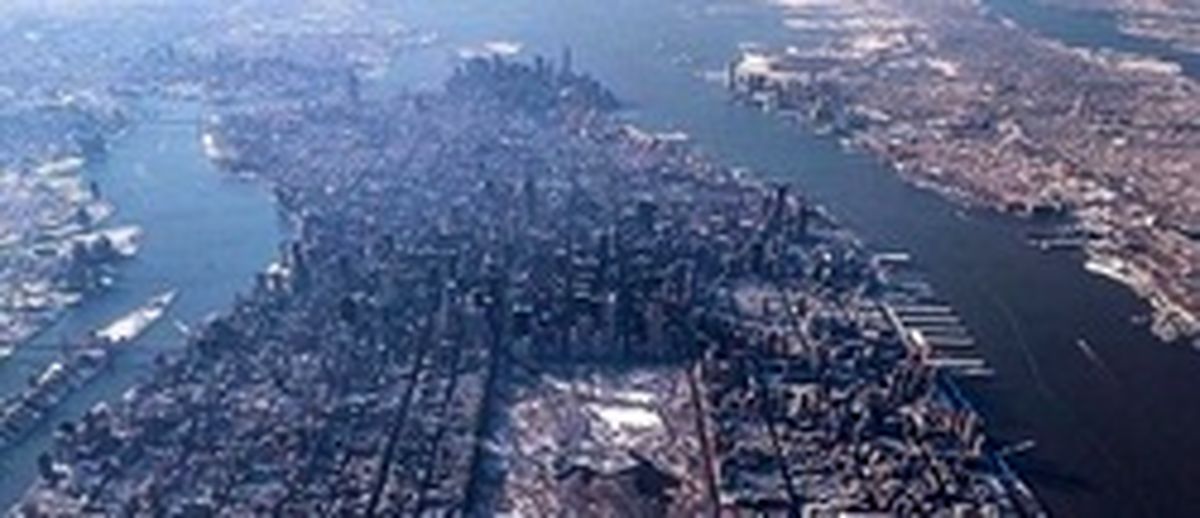 تصویر هوایی دیدنی از شهر منهتن