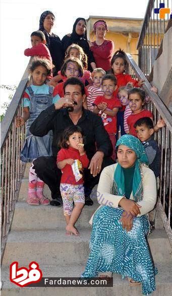 مردی که چهار همسر دارد و ۱۲ پسر و ۲۰ دختر +عکس