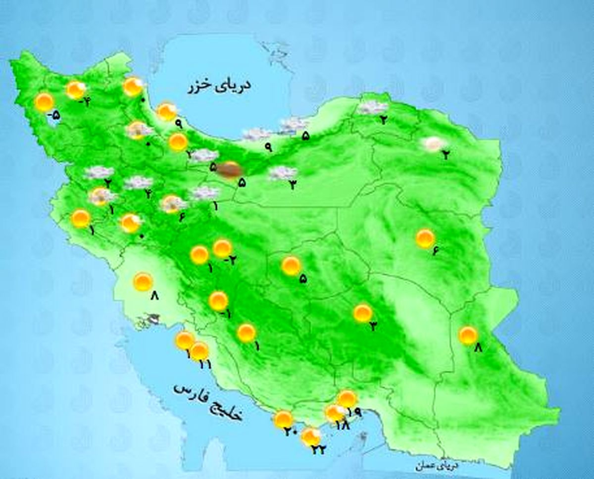 کدام استانهای کشور سفیدپوش میشوند؟ +نقشه