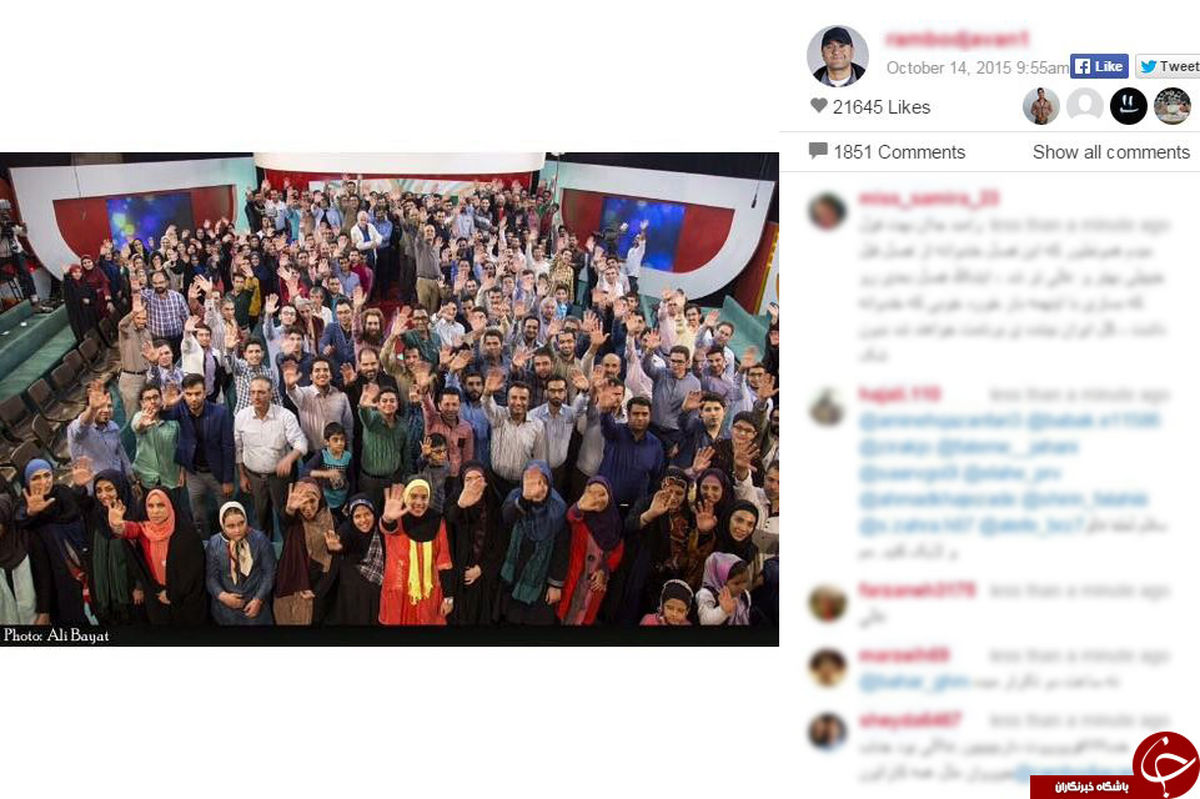 سلفی آخر رامبد و عوامل خندوانه