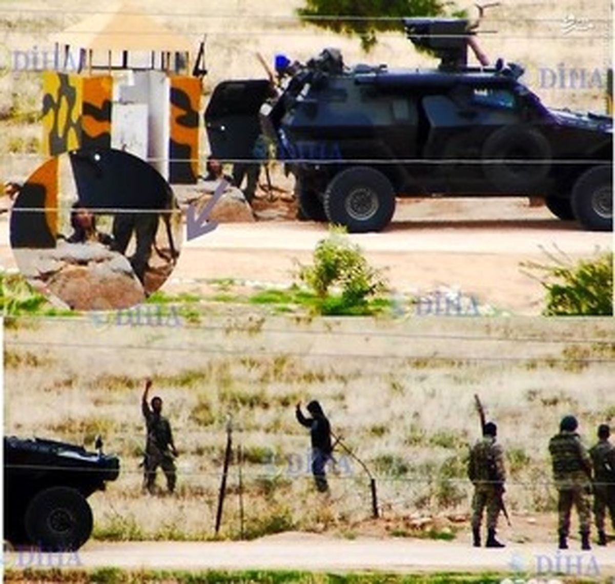 خوش‎وبش‎سربازان‎ ترک‎با داعشی‎ها/عکس