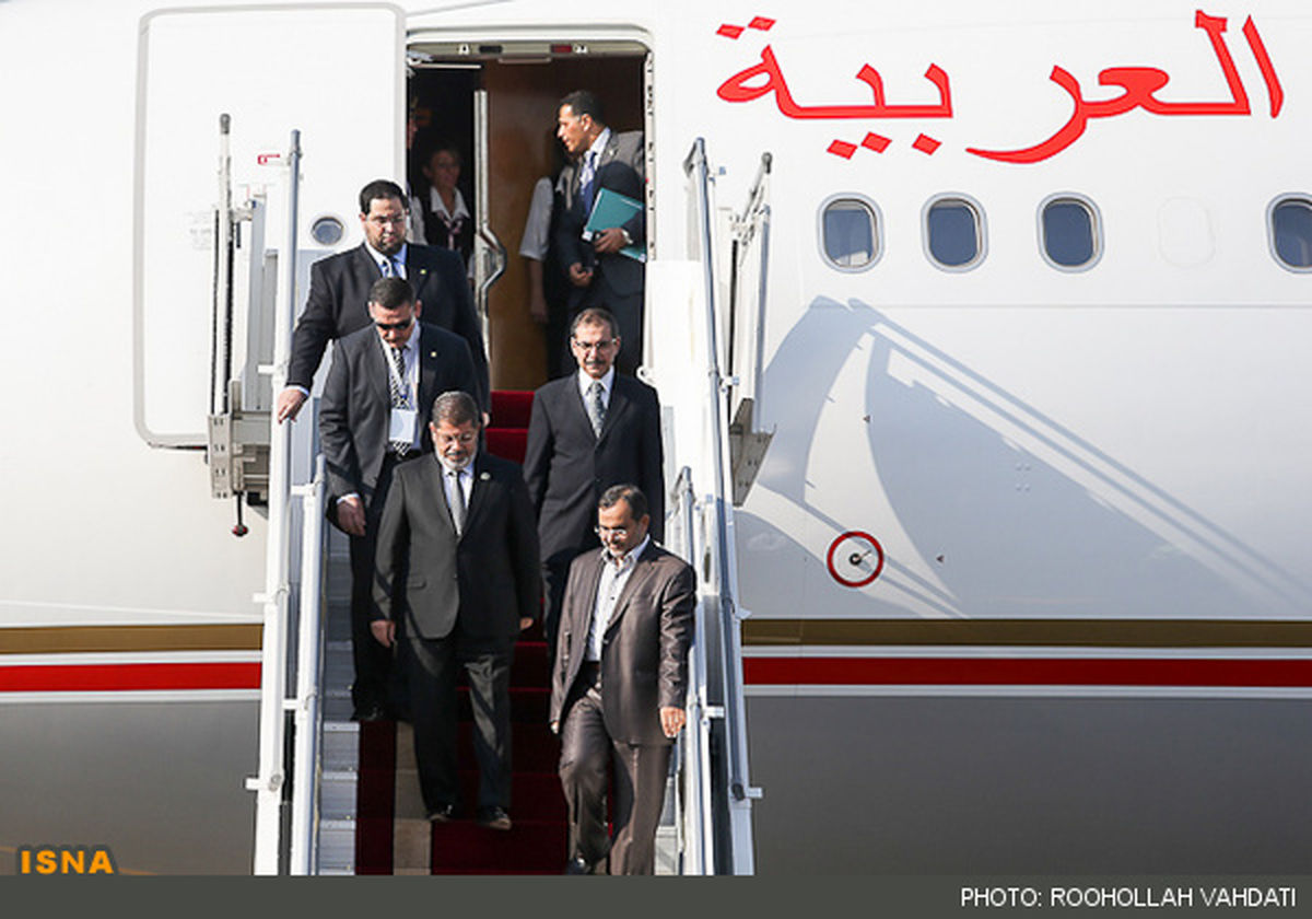 تصاویر/ ورود رييس جمهور مصر به تهران