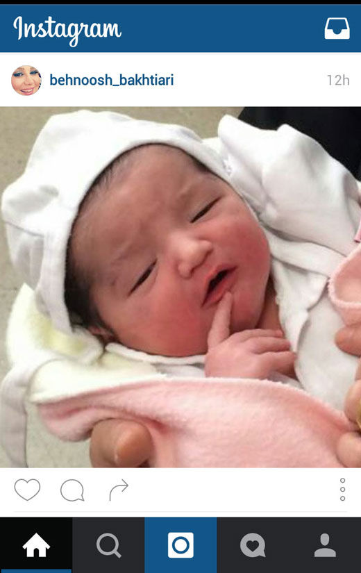 کوچکترین عضو خاندان بختیاری ها +عکس