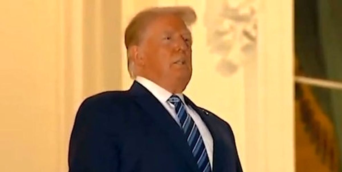 نشانه‌هایی از مشکل تنفسی ترامپ در اولین پیام ویدئویی