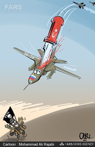 کاریکاتور/پوتین: ترکیه از پشت به ما خنجر زد!