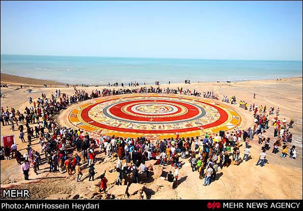 رونمایی از هفت سین خاکی در جزیره هرمز +عکس