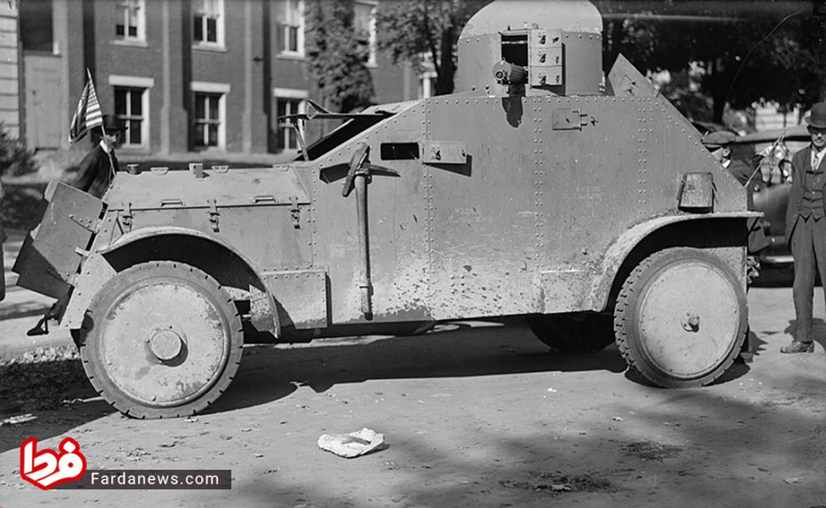 عکس: خودرو زرهی آمریکایی در سال ۱۹۱۶