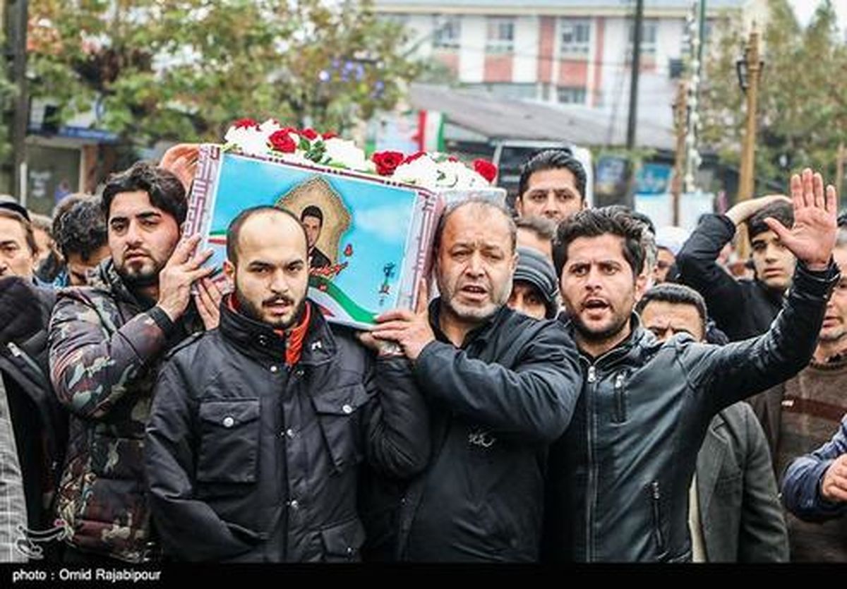 تصاویر: تشییع پیکر شهید امنیت مصطفی رضایی - گیلان