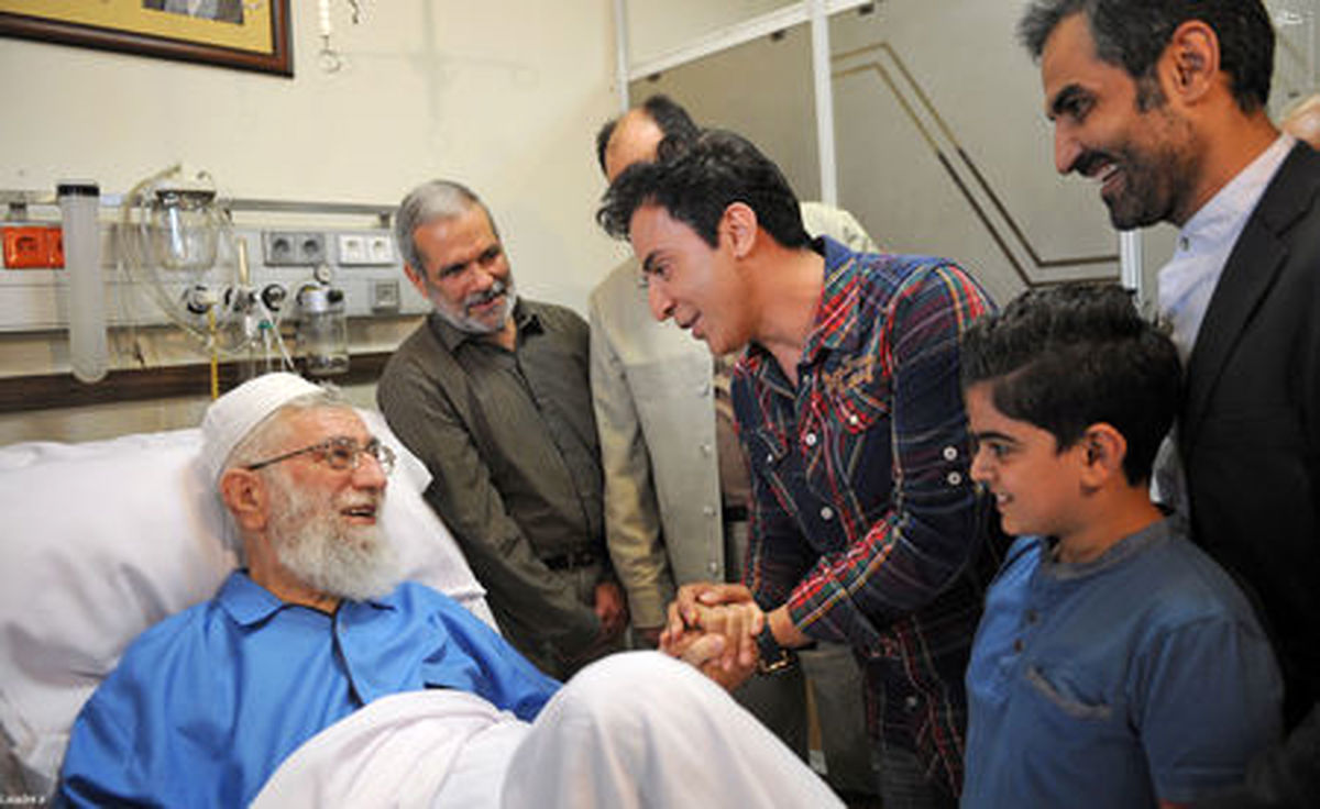 عیادت عموپورنگ از رهبر انقلاب/تصاویر