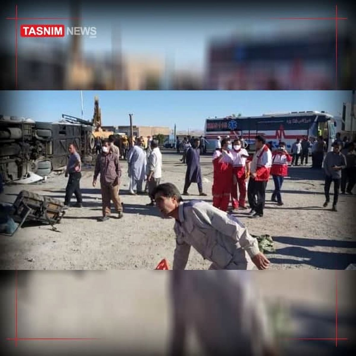 ۵ کشته بر اثر واژگونی اتوبوس در دهشیر یزد