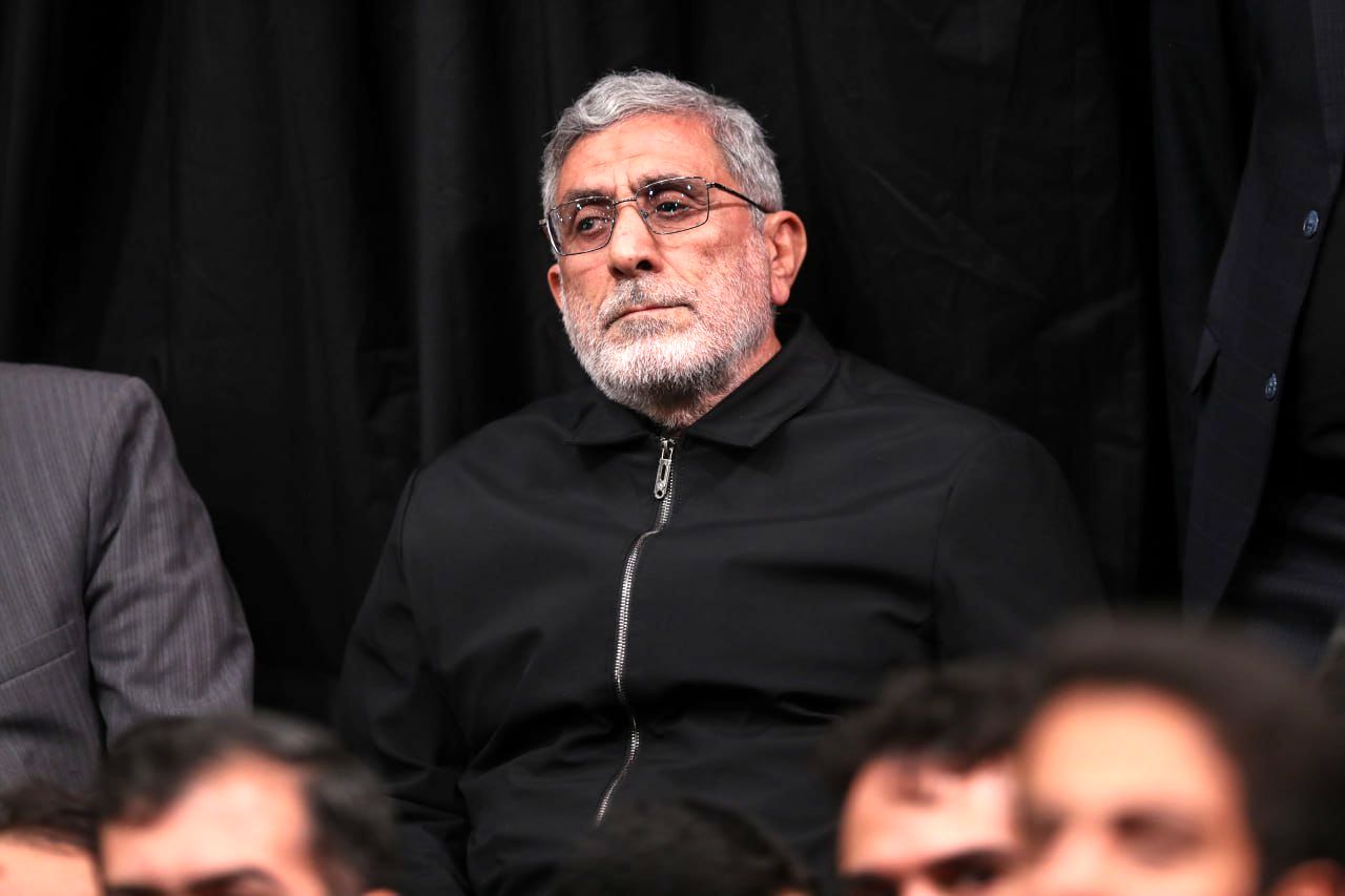  حضور سردار قاآنی فرمانده سپاه قدس در سالن معراج شهدا