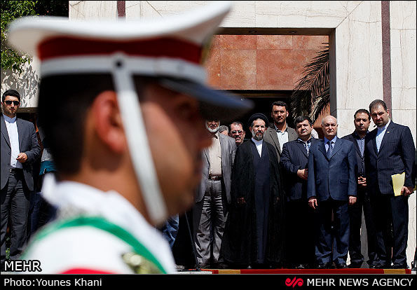 ورود رئیس مجلس عراق به تهران/تصاویر