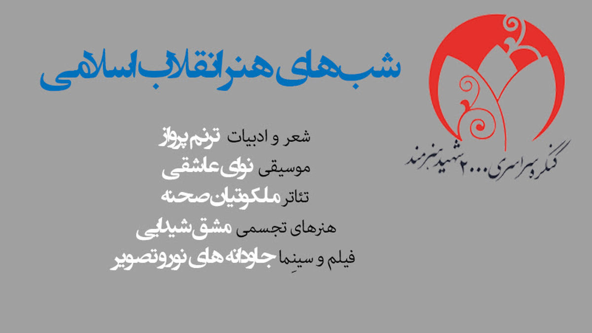 برگزاری پنج کنگره تخصصی"شب‌های هنر انقلاب اسلامی"