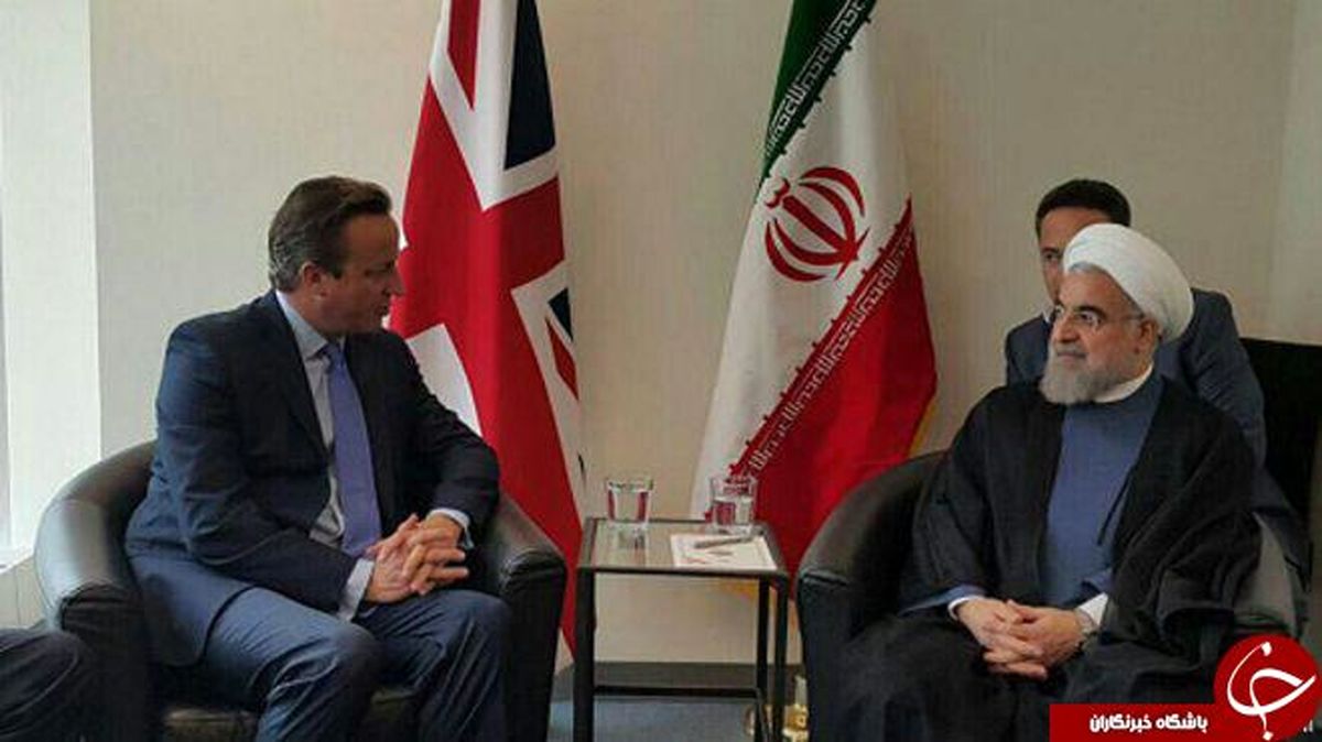 توئیت روحانی از دیدار با کامرون+عکس