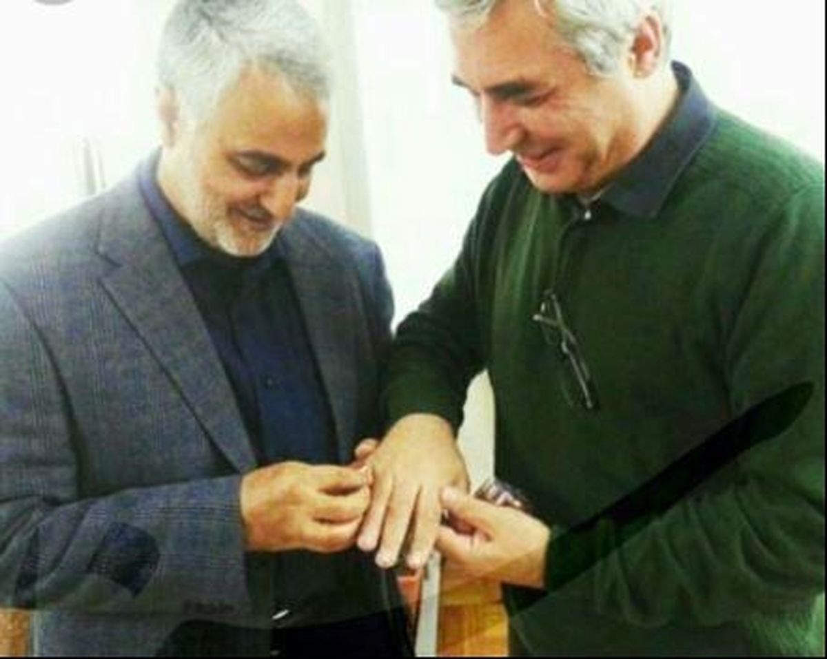 هدیه‌ سردار سلیمانی به حاتمی‌کیا +عکس