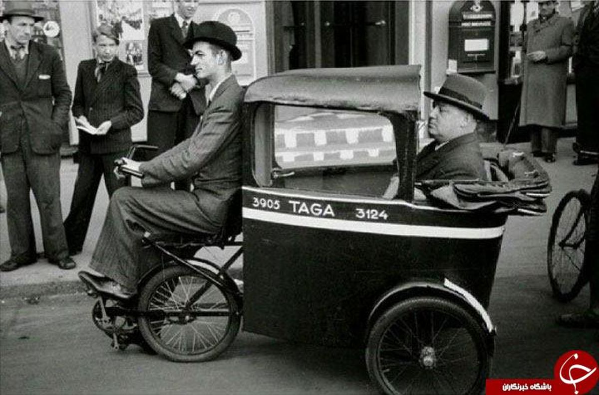 عکس: دوچرخه تاکسی دست ساز