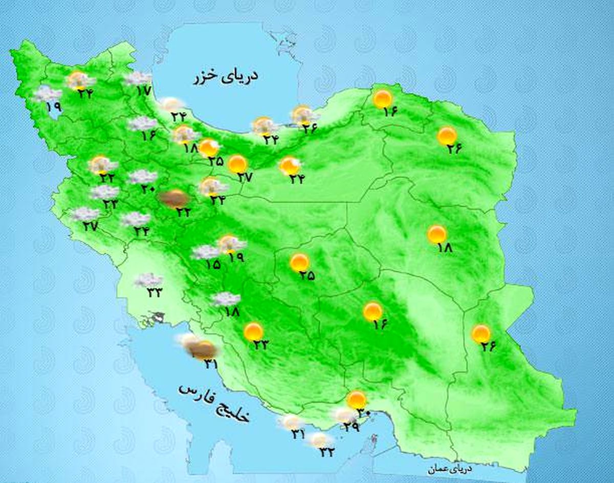 عکس:استانهای شمالی خنک میشوند