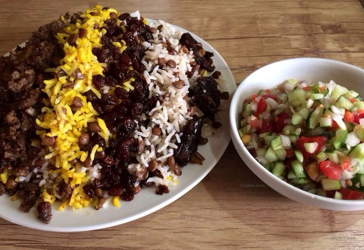 طرز تهیه عدس پلو نذری برای ۲۰۰ نفر