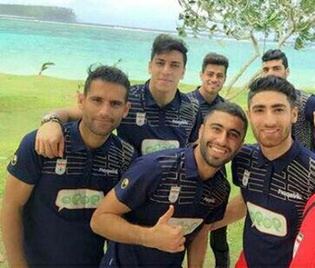 ملی‌پوشان ایران در سواحل گوام+ تصاویر