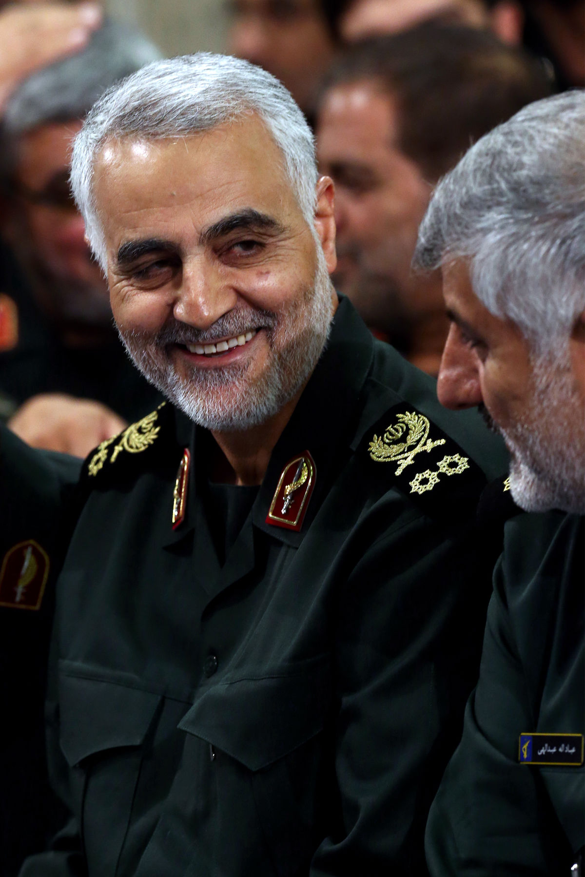 عکس: سردار سلیمانی در دیدار فرماندهان سپاه پاسداران با رهبر انقلاب