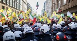 درگیری پلیس آلمان با معترضان کرد در دوسلدرف